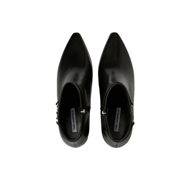 Karl Lagerfeld Panache Signia Leather Ankle Boots Women's-3