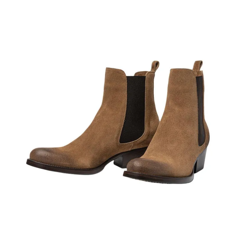 SARTORE Sr4210 Short Chelsea Boots 4.5cm Women's Light Brown-3