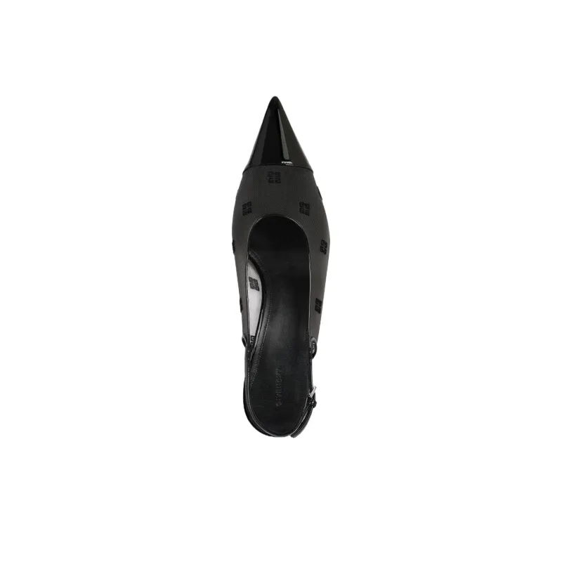 Givenchy 4G Logo High Heels 7.5cm Women's Black-4