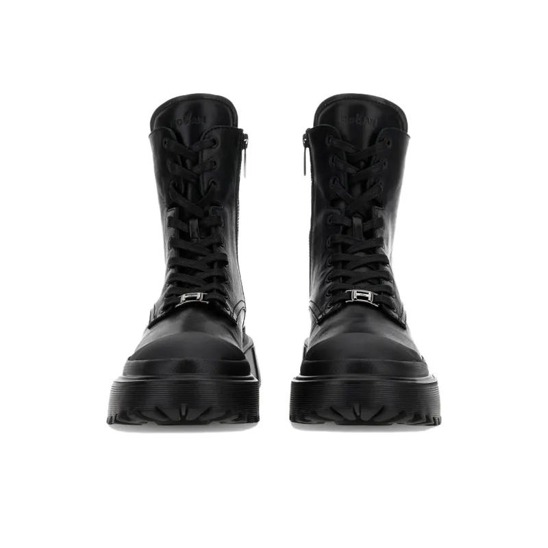 HOGAN H619 Combat Boots Women's-3