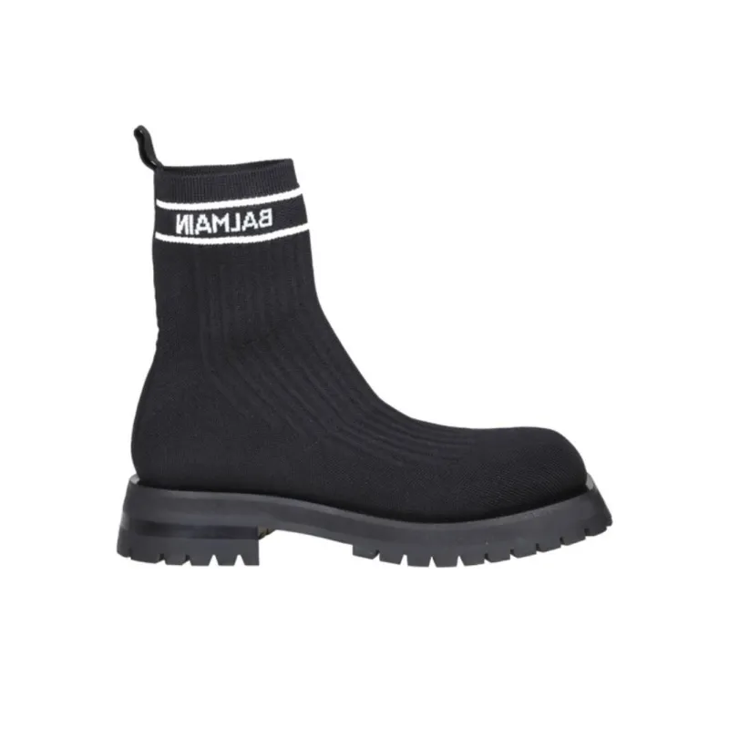 BALMAIN Ankle Boots Men's Black-1