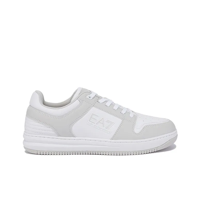 EMPORIO ARMANI EA7 Low Top Skateboard Shoes Unisex Gray White-1