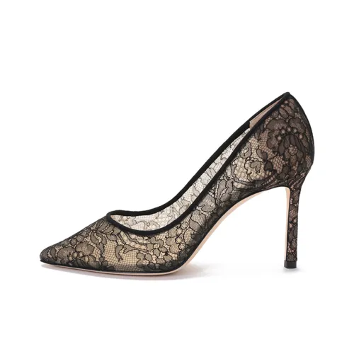 Jimmy Choo ROMY Slim Heel High Heels 8.5cm Women's Black