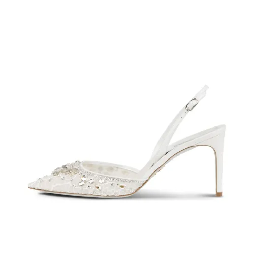 René Caovilla Crystal embellished 80mm Leather Pumps