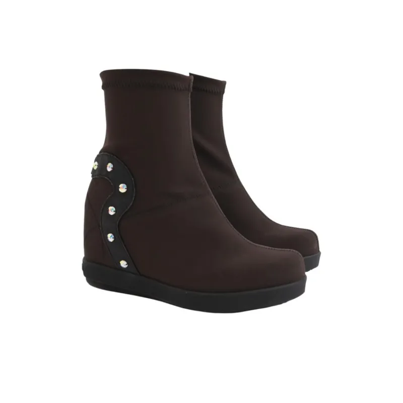 RUCOLINE Masha Ankle Boots 8.5cm Women's Dark Coffee-2