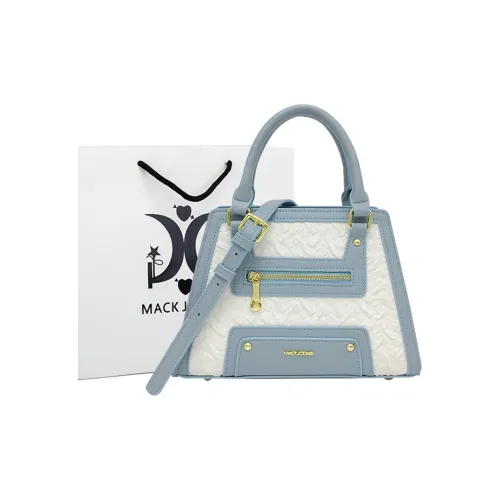 MACK JODAER Microfiber Synthetic Leather Handbag Women's Light Blue