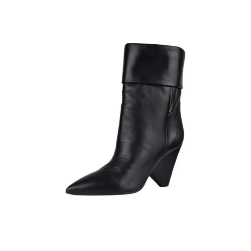 SAINT LAURENT Niki Ankle Boots Women's Black-3