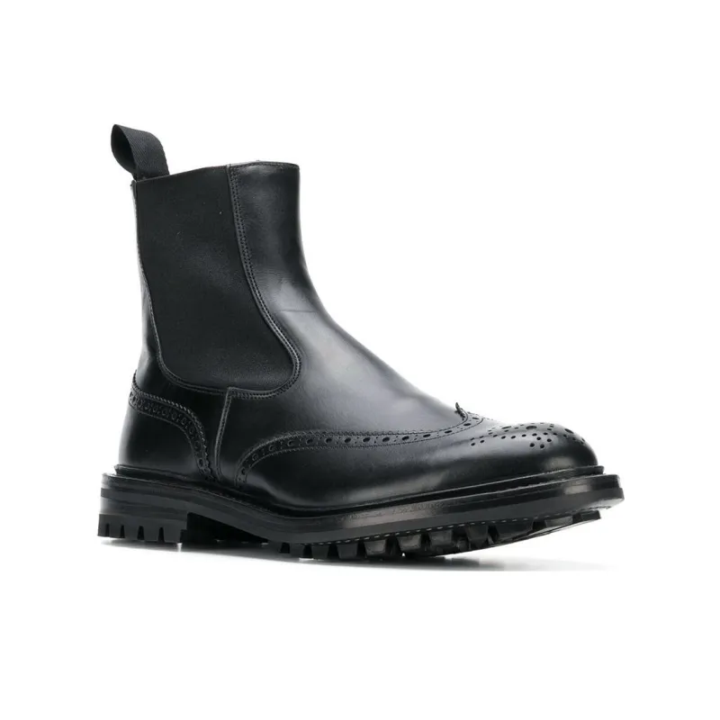 Tricker's Short Chelsea Boots Men's Black-2