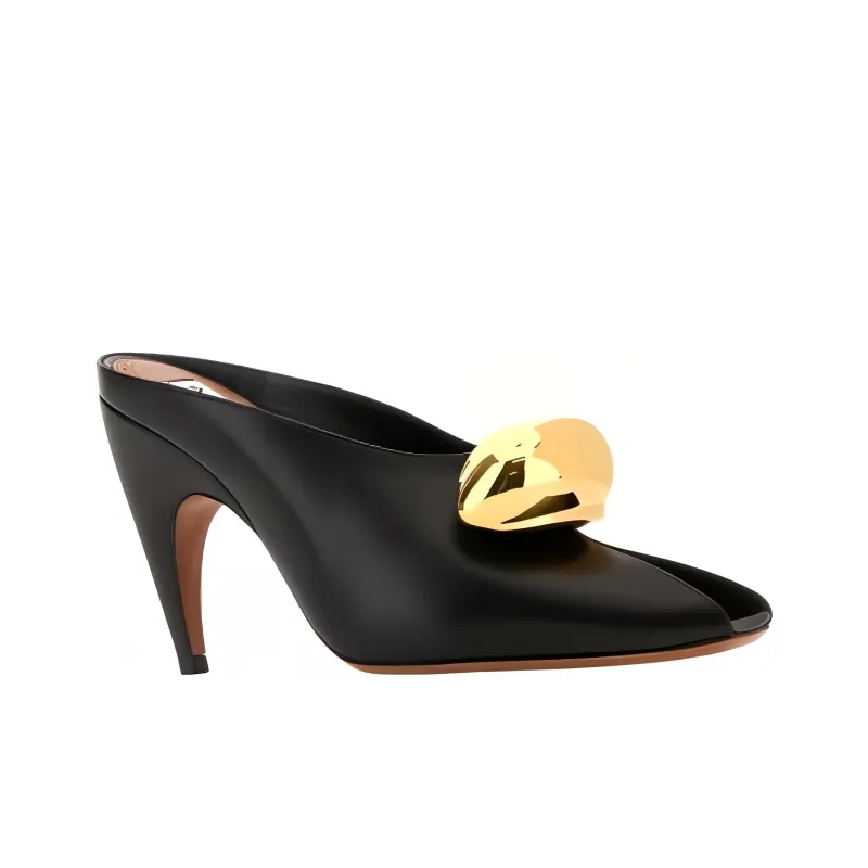 Alaia Slim Heel High Heels Women's Black-1