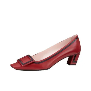 Roger Vivier Chunky Heel High Heels 4.5cm Women's Red