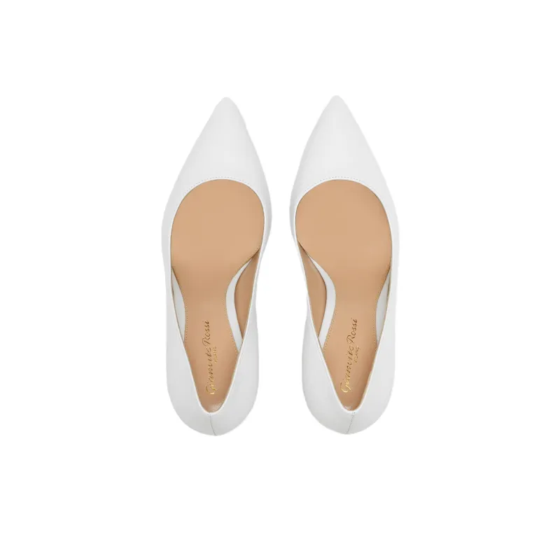 GIANVITO ROSSI Slim Heel High Heels 8.5cm Women's White-4