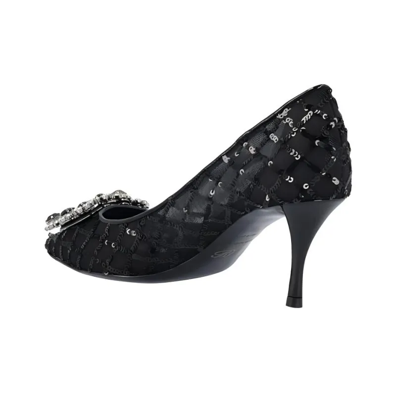 Roger Vivier Squin Embellished Slip On Pumps-4