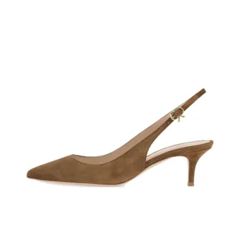 GIANVITO ROSSI Ribbon Sling Slim Heel High Heels 5.5cm Women's Brown