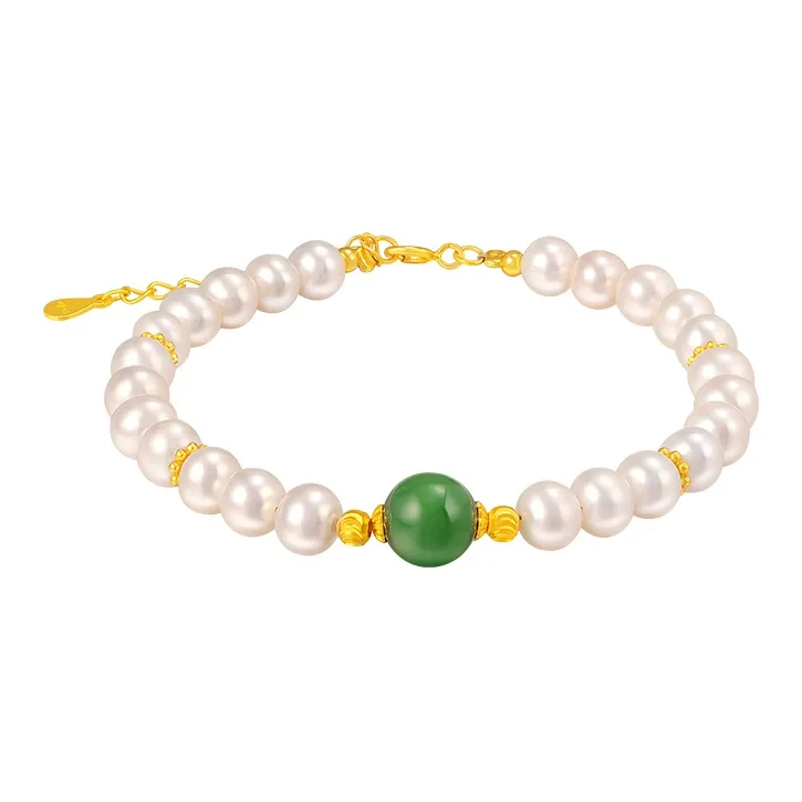 Chinese Jewelry Freshwater Pearl Bracelets Women's-0