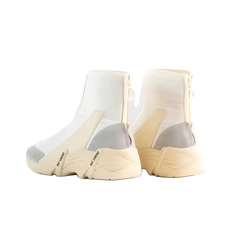 RAF SIMONS Ankle Boots Men's Gray White-4