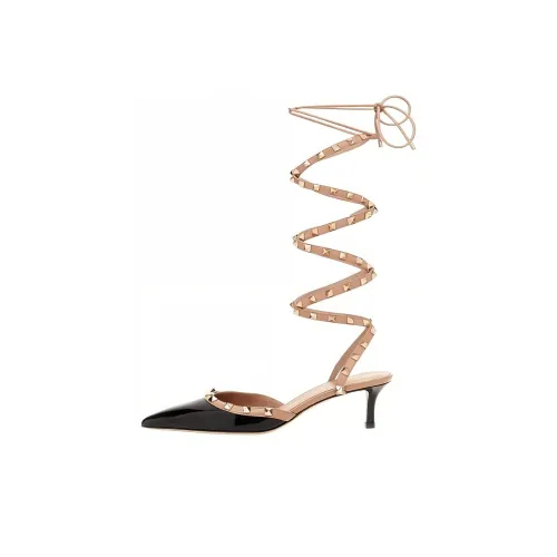 Valentino Slim Heel High Heels 5cm Women's Black