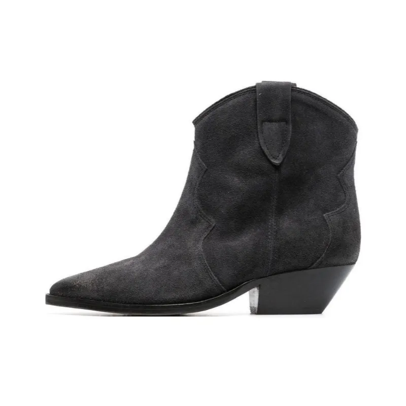 ISABEL MARANT Cuban-heel Ankle Boots-0