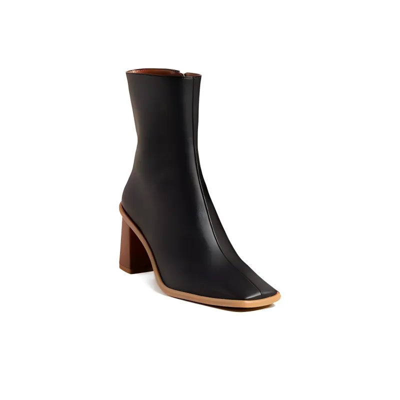 ALOHAS Ankle Boots 7.5cm Women's Black-2
