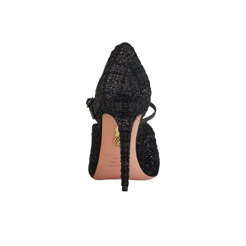 AQUAZZURA Bellezza Slim Heel High Heels 10.5cm Women's Black-4