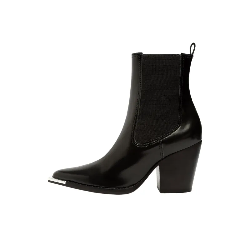 Schutz Springsteen Short Chelsea Boots 8cm Women's Black-0