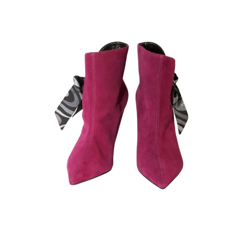 PUCCI Rumore Bow-embellished Ankle Boots-2