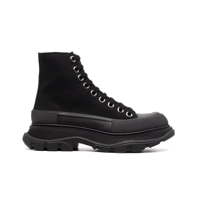 Alexander McQueen Tread Slick Lace Up Boot Black Women's-1