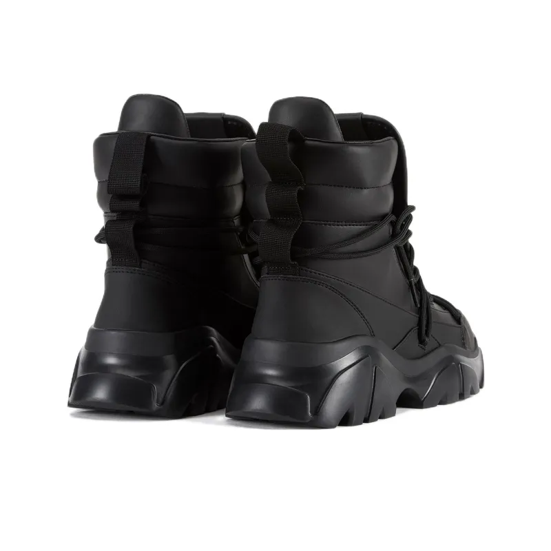 Ea7 EMPORIO ARMANI Chunky Leather Lace up Boots-4