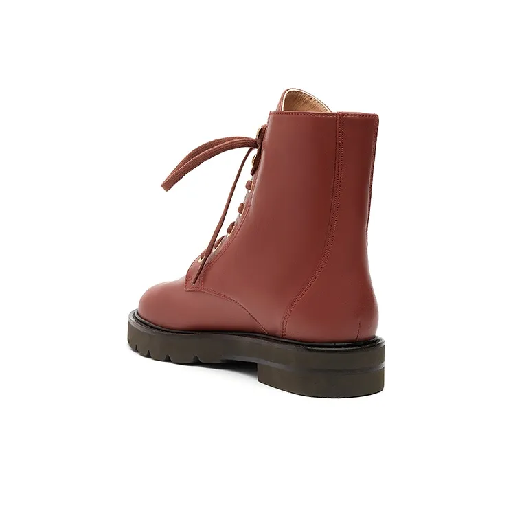 Stuart Weitzman/SW Mila Lift Bootie Ankle Boots Women's Brick Red-4