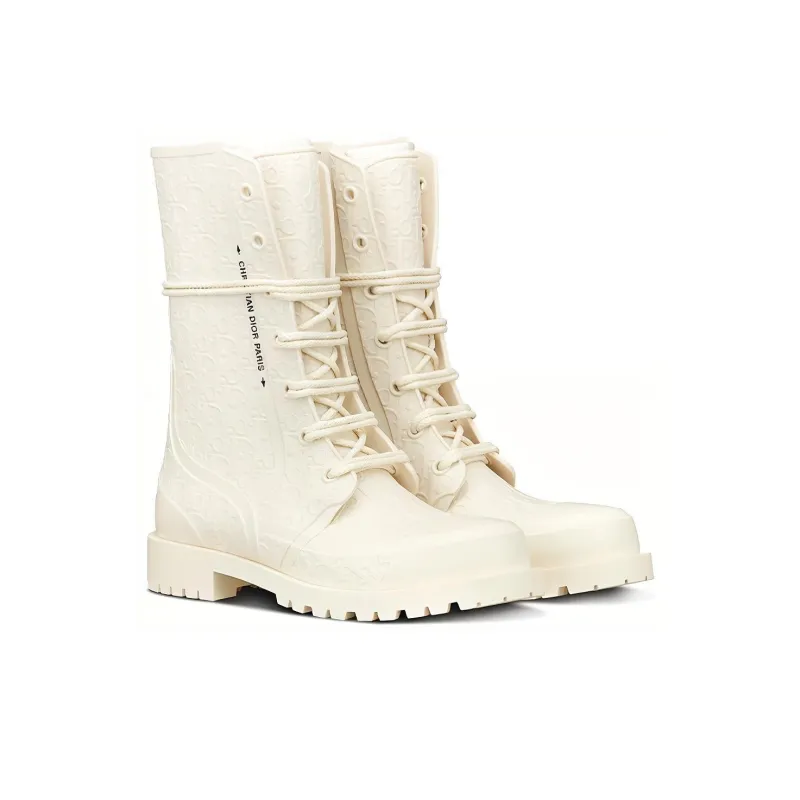 DIOR DiorCamp Ankle Boots Women's White-2