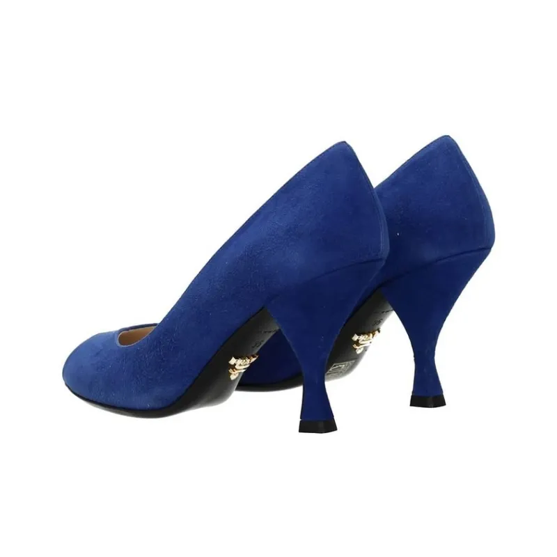 PRADA Irregular Heel High Heels Women's Blue-2