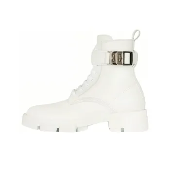 Givenchy Terra Boots White Leather Women's