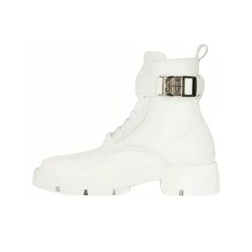 Givenchy Terra Boots White Leather Women's
