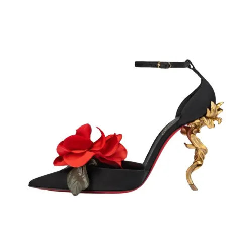 CL LUBOTING Bellarose Irregular Heel High Heels 10cm Women
s Black