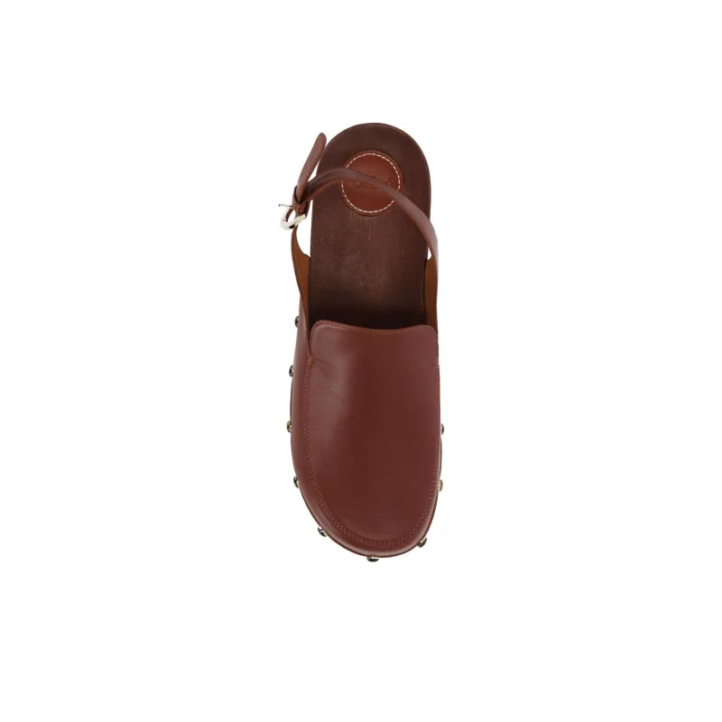 Chloé Stud detail Leather Mules Women's-3