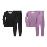 Women's 2 Set (Black+Purple)