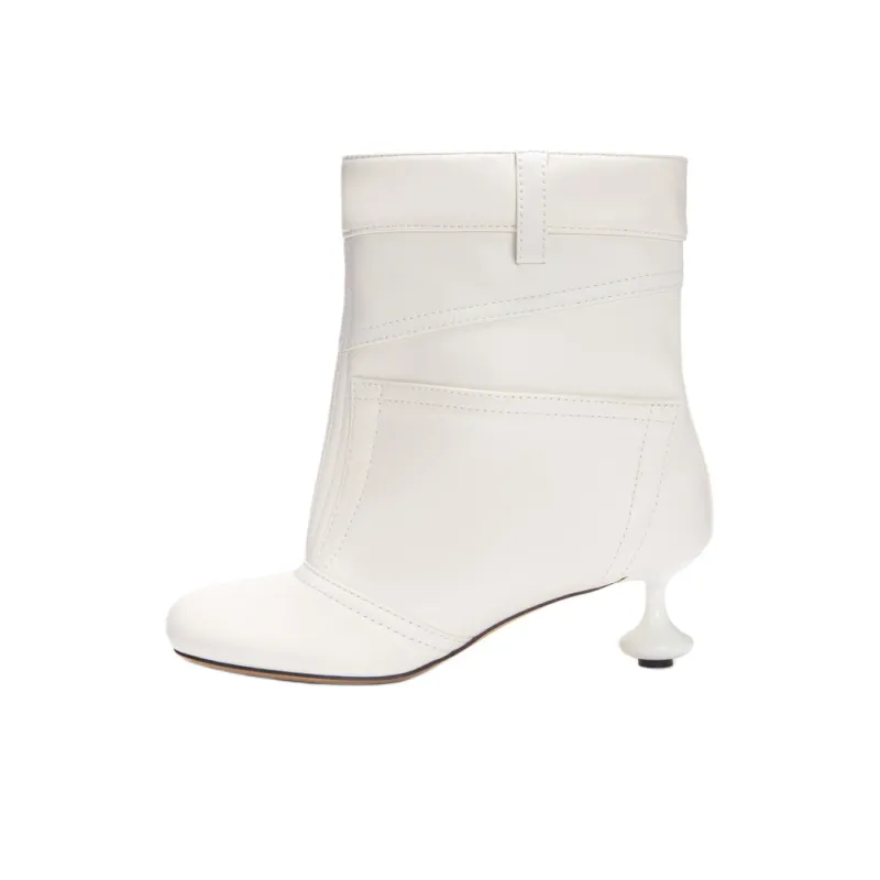 LOEWE Toy Ankle Boots 4.5cm Women's White-0