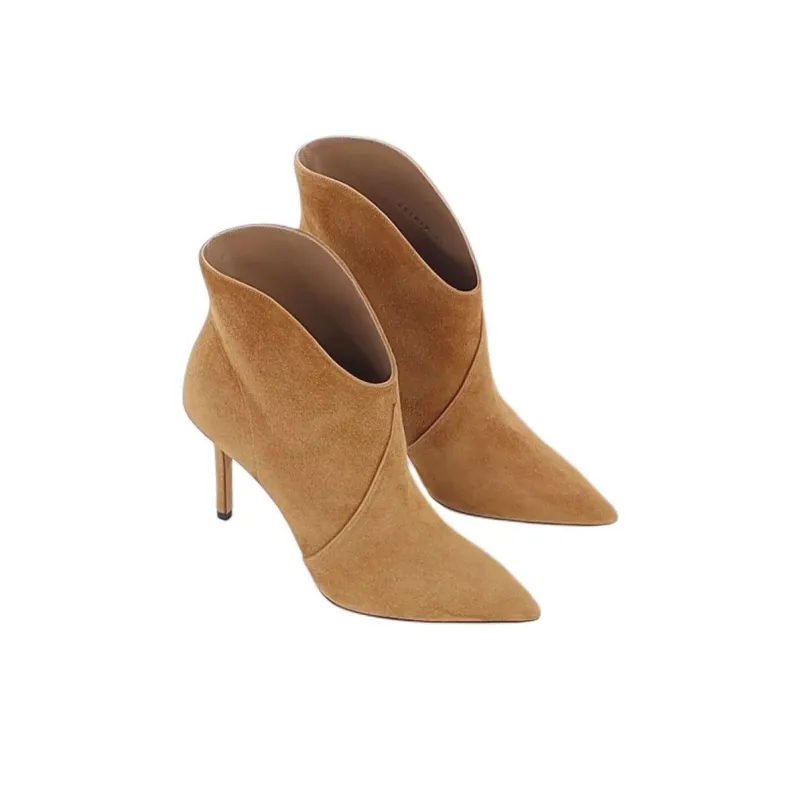 MAISON SKORPIOS Astrid Ankle Boots 9cm Women's Brown-3