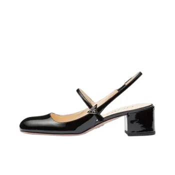 PRADA Chunky Heel High Heels 4.5cm Women's Black