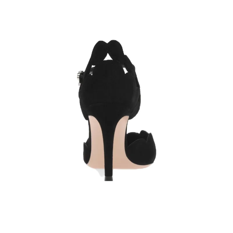 GIANVITO ROSSI Ariana D'Orsay 85mm Suede Pumps-4