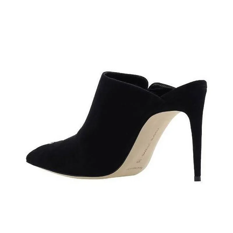 MANOLO BLAHNIK Dobre 105mm Suede Mules-2