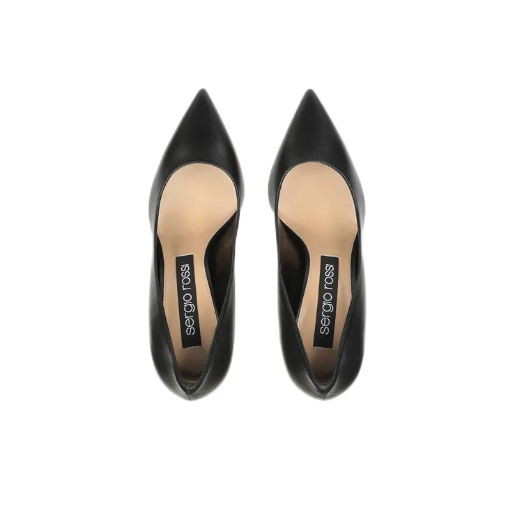 SERGIO ROSSI Godiva 75mm Polished-finish Pumps-2