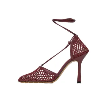 Bottega Veneta Slim Heel High Heels 9cm Women's Red