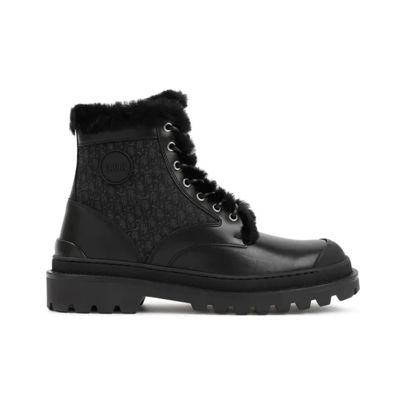 DIOR Fashion Ankle Boots 3.5cm Men's Black-1
