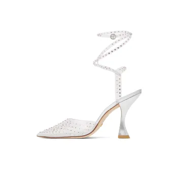 Stuart Weitzman/SW Glam Xcurve High Heels 10cm Women's Silver