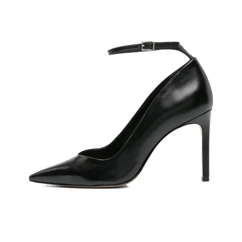 Schutz Slim Heel High Heels Women's Black-0