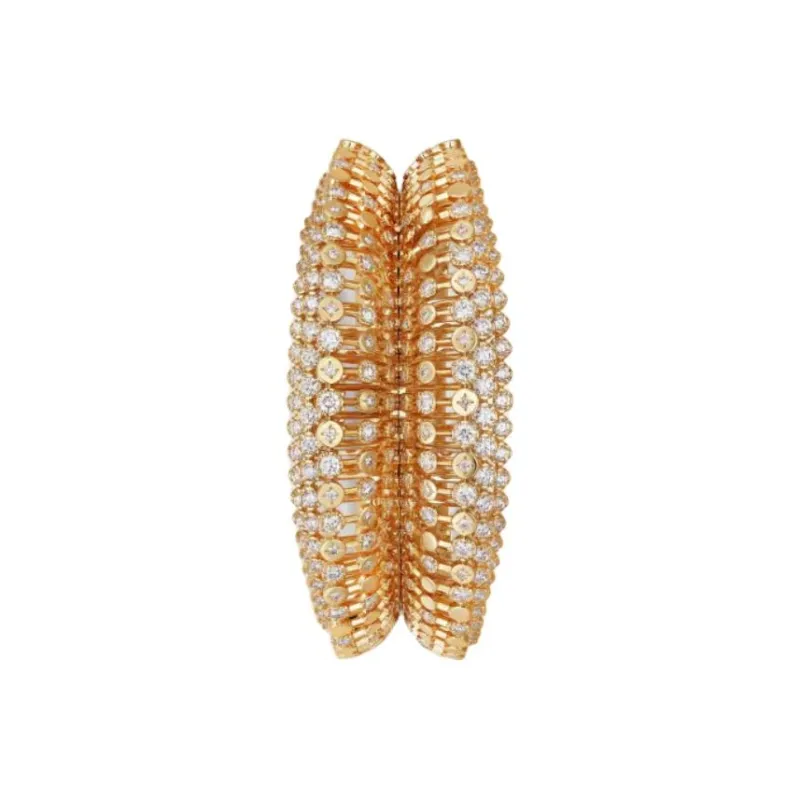 CARTIER Diamond Bangles Unisex Gold-2