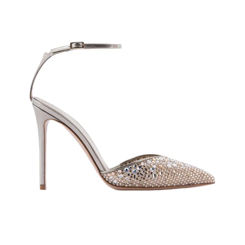GIORGIO ARMANI Slim Heel High Heels 10.5cm Women's Light Brown-1
