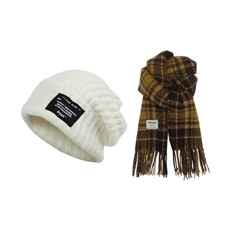 PEAK Polyester Knit Scarves Unisex-4