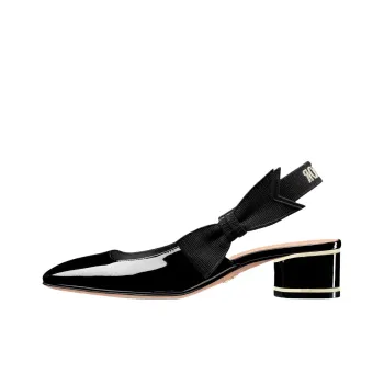 DIOR Miss Dior Chunky Heel High Heels 4cm Women's Black