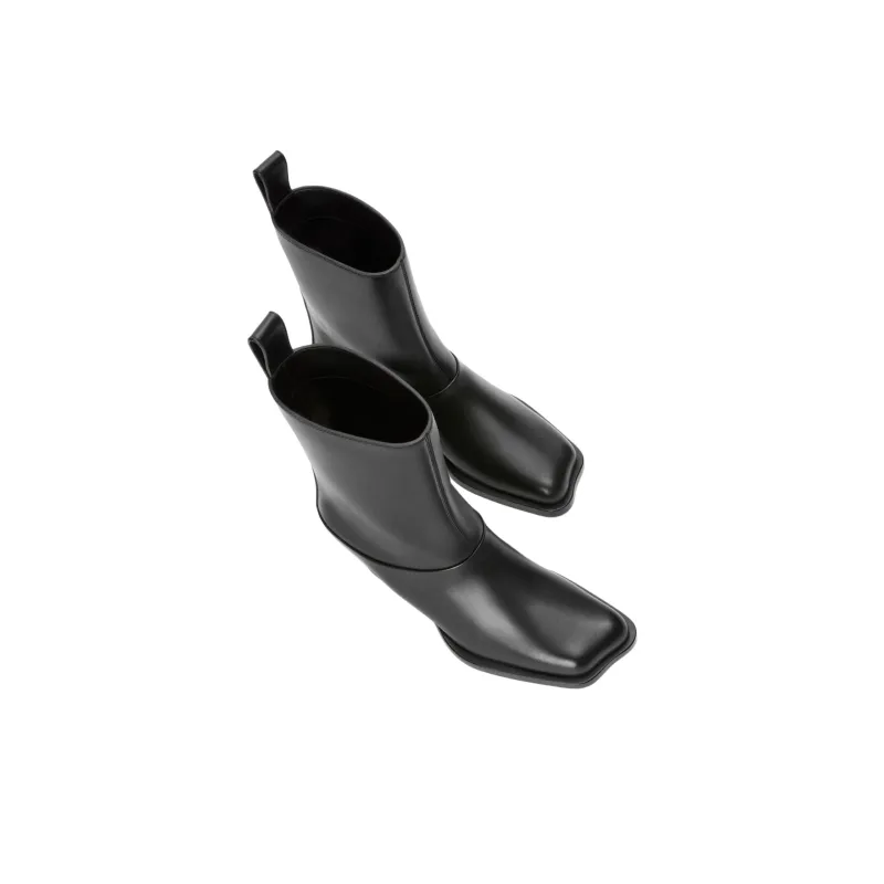 LOEWE Onda Ankle Boots 4.5cm Women's Black-3